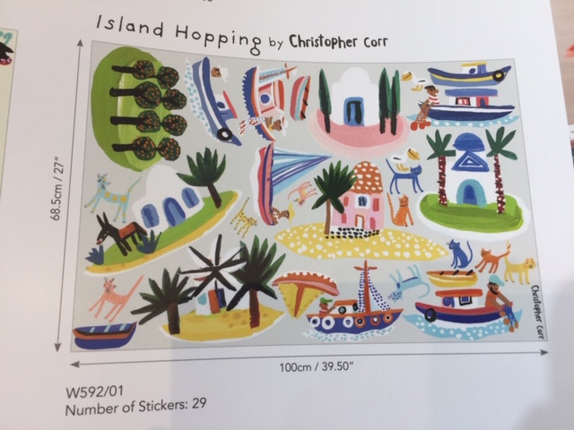 Island Hopping ウォールステッカー